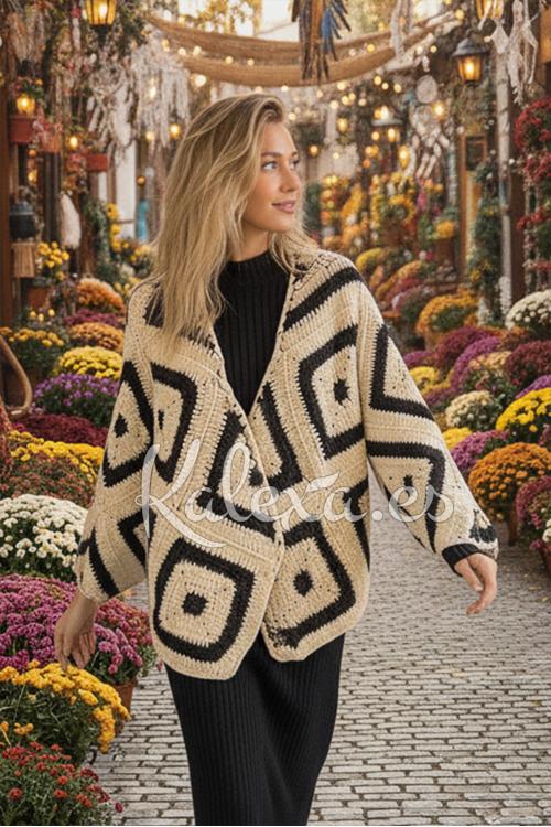 Chaqueta Crochet Aurora