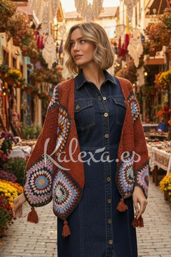 Chaqueta Crochet Encanto de Nudos