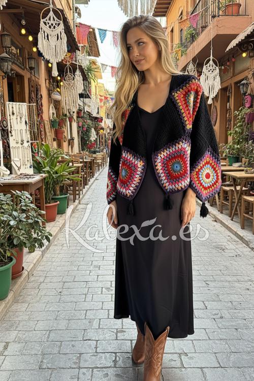 Chaqueta Crochet Encanto de Nudos