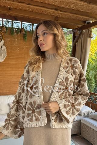 Chaqueta Boho Crochet Flor del Alba