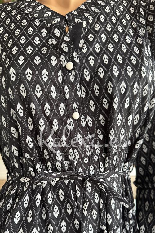 Abito Boho Etnico Bianco & Nero