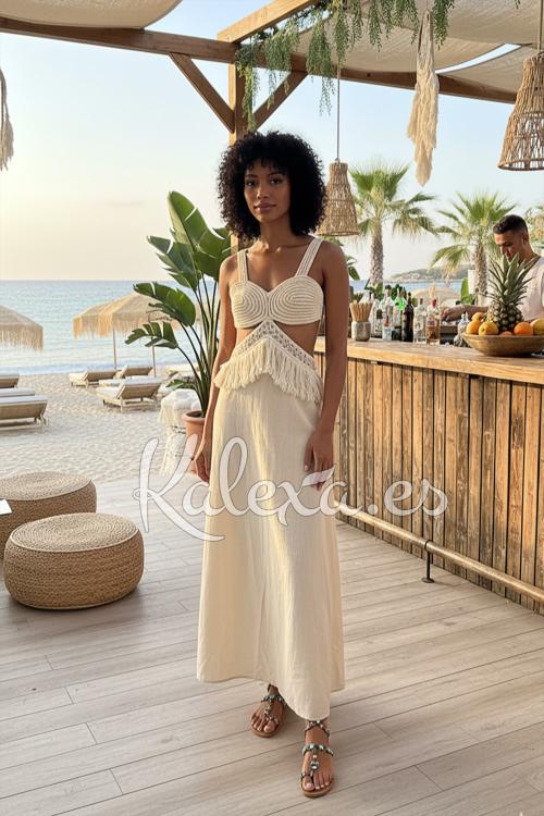 Abito Boho Fiore di Sabbia