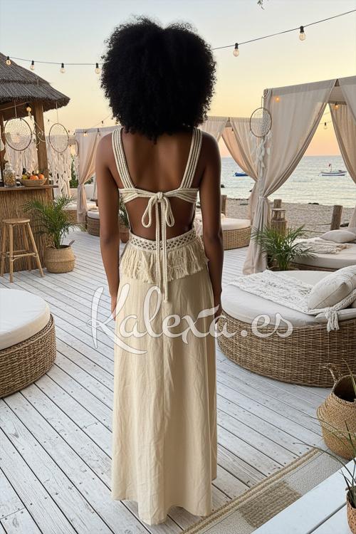 Vestido Boho Flor de Areia