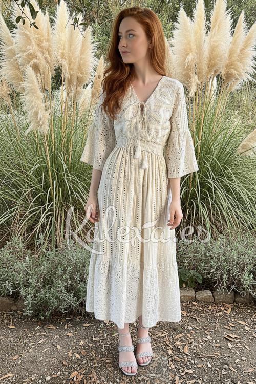 Vestido Boho Brisa de Linho