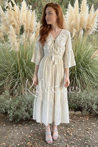 Vestido Boho Brisa de Linho