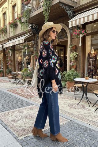 Pocho Boho Franjas de Alma