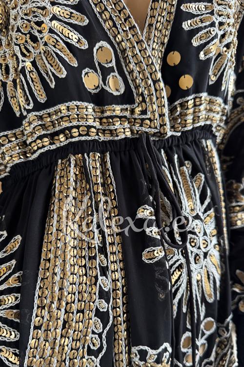 Boho Abendkleid "Nachtsonne"