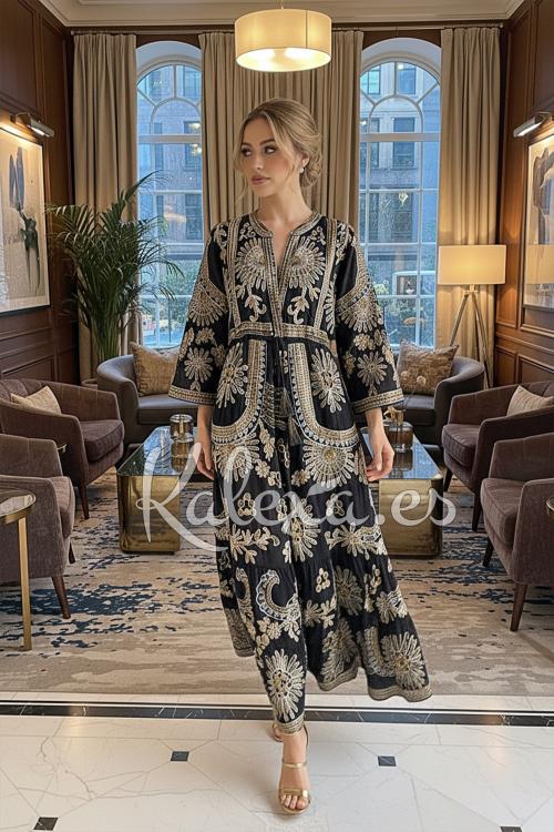 Boho Night Gold Dress