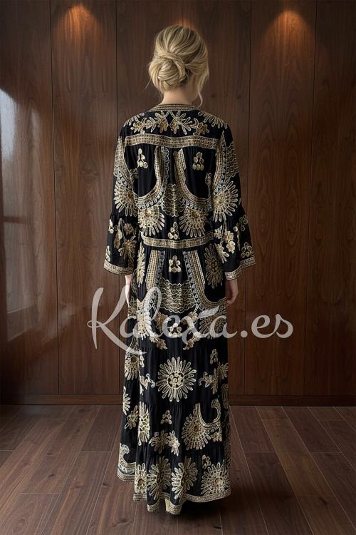 Boho Avondjurk in Goud