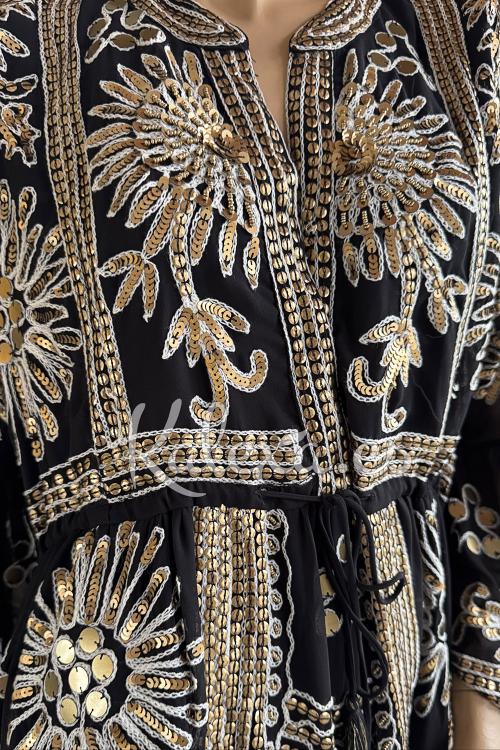 Boho Avondjurk in Goud