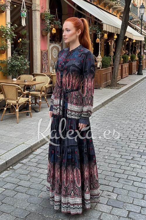 Boho licht obsidiaan jurk