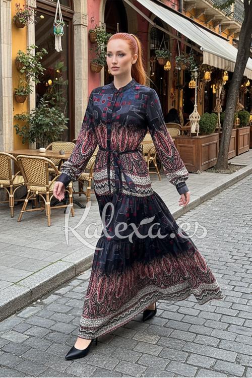 Vestido Boho Luz Obsidiana