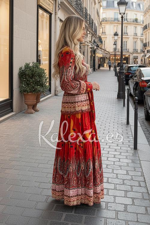 Vestido Boho Luz Obsidiana