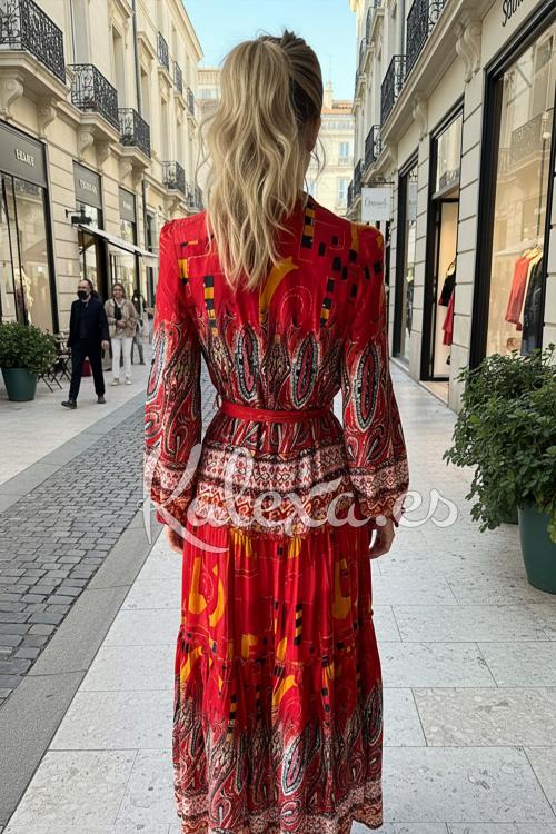 Boho licht obsidiaan jurk