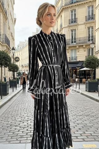 Boho licht obsidiaan jurk