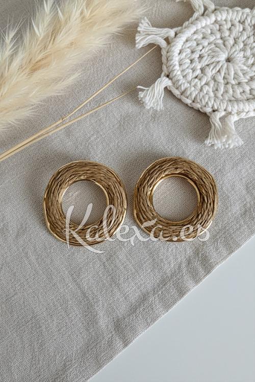 Pendientes Boho Aro papel