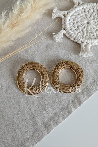 Boho Paper Hoop Earrings