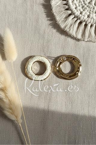 Brincos Boho argola de papel