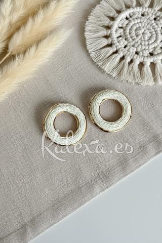 Pendientes Boho Aro papel