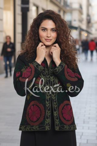 Chaqueta bordada Boho Senna