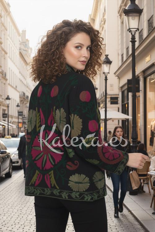 Chaqueta bordada Boho Senna