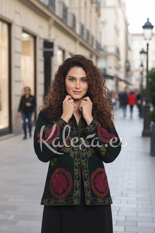 Chaqueta bordada Boho Senna