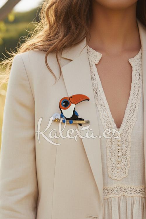 Boho Toucan Brooch
