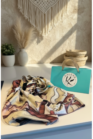 Pañuelo reversible Gatos en el árbol