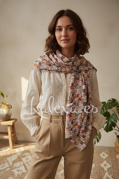 Reversible scarf "Cats Lovers Edition"