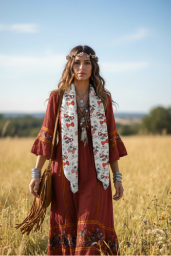 Lenço Boho "Yorkie Love"