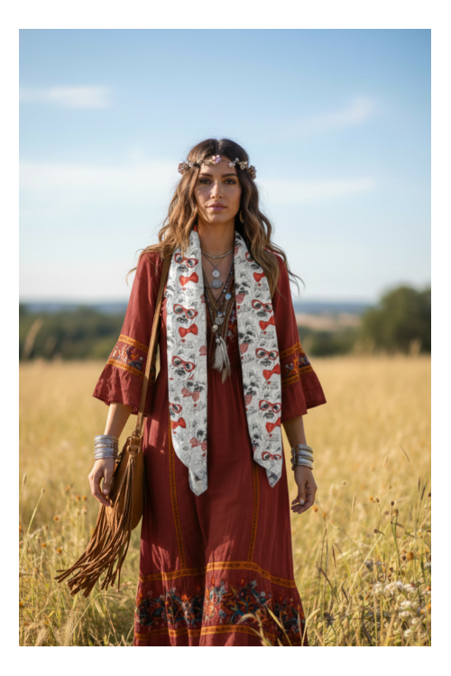 Fazzoletto boho "Yorkie Love"