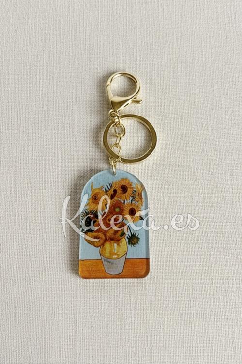 Boho Sunflower Scarf and Keychain