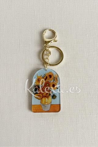 Fazzoletto Boho Girasoli e portachiavi