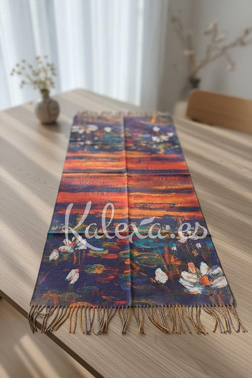 Foulard Boho Tournesols et porte-clés