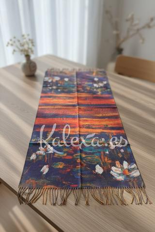 Foulard Boho Tournesols et porte-clés