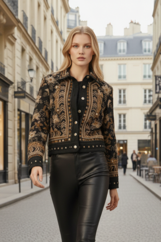 Boho Luxury Black Jacket