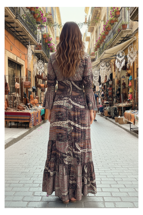 Boho-Kleid "Rosa Mond"