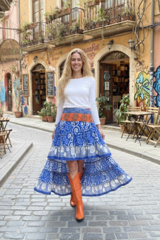 Falda boho asimétrica Airea