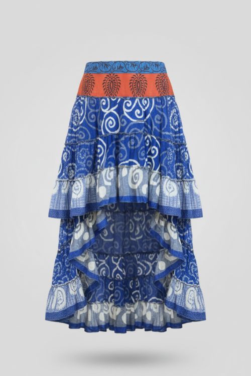 Bohemian asymmetrische rok Airea