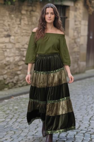 Falda Boho Bosque Místico