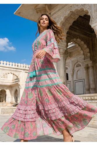 Vestido Boho Pele de Rosa