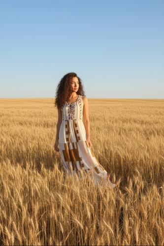 Vestido Boho Tierra Dorada