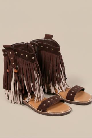 Sandalias Boho Chocolat Crème