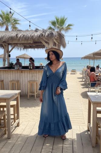 Boho Denim Dress