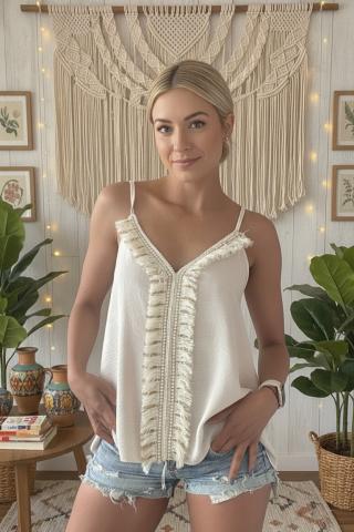 Top Boho de costas abertas