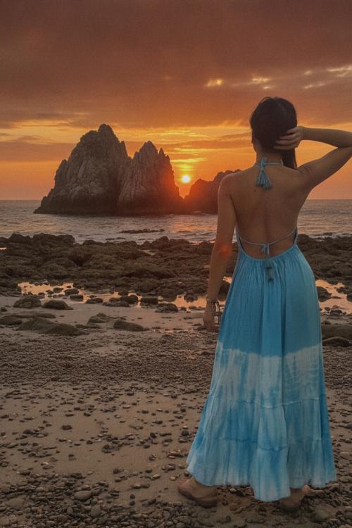 Boho Meerjungfrau Kleid