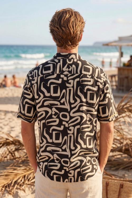 Camisa Boho Hombre Nómada Gold