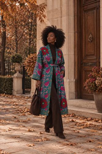 Chaqueta/Kimono Bordado Boho