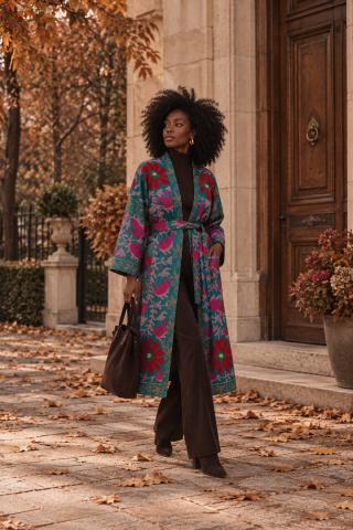 Veste/Kimono Brodé Boho