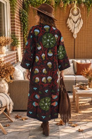 Chaqueta/Kimono Bordado Boho